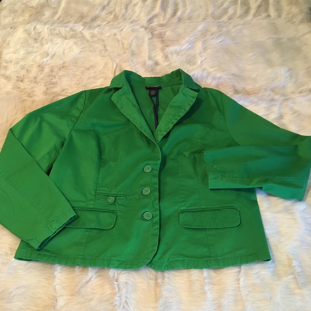 Lane Bryant Size 20 Green Fall Jacket
